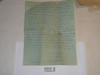 1929 World Jamboree, Letter Home from USA/BSA Contingent Member on Contingent Stationary