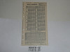 Lefax Boy Scout Fieldbook Insert, 1936 Calendar