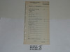 Lefax Boy Scout Fieldbook Insert, Treasurer's Monthly Report Form, BS715 version 3