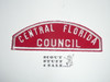Central Florida Council Red/White Council Strip