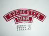 ROCHESTER Red and White Community Strip with MINN State Strip sewn to it