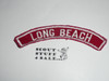LONG BEACH Red and White Community Strip, used