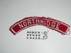 NORTHRIDGE Red and White Community Strip, used