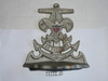 sea scout cast book end, single not pair, 6.5 by 6.5