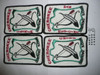 Set of Boy Scout Patches Sachem, Chief, Medicine Man Geronimo Nation, Cherokee