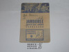 1964 National Jamboree Adventure Award Scorecard, used