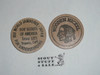 1971 World Jamboree Downy CA Troop Boy Scout Wooden Nickel
