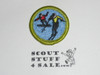 Snow Sports - Type H - Fully Embroidered Plastic Back Merit Badge (1972-2002)