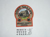 Lost Valley Scout Reservation Patch, tan w/orange bdr