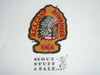 Ahwahnee Scout Reservation twill patch, 1966, used