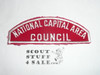 National Capital Area Council Red/White Council Strip -Scout