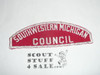 Southwestern Michigan Council Red/White Council Strip, Lite use, Narrow T's