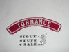 TORRANCE Red and White Community Strip, sewn