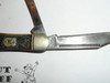 Boy Scout Knife, Camillus Manufacturer, Whittler's Knife, used, blades in great condition but shank shows wear (CSE32)