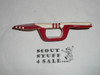 Carved and Painted Red/White Arrow neckerchief  Slide