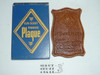 1960's Cub Scout Pressed Wood Syroco "The Cub Scout Promise" Wall Ornament, new in box