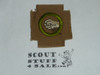 Physical Development - Type A - Square Tan Merit Badge (1911-1933), lt use and trimmed