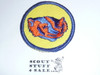 Badger Patrol Medallion, Yellow Twill with gauze back, 1972-1989, sewn