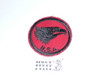 Eagle Patrol Medallion, Red Twill with gum back, 1955-1971, used