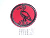 Pelican Patrol Medallion, Red Twill with gum back, 1955-1971, used