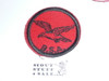 Seagull Patrol Medallion, Felt w/BSA & Solid Black Ring back, 1933-1939, used