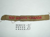 Program Strip - Boy Scouts - Canada, 1930's, used
