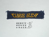 Program Strip - Cubs B.S.A., on Navy twill, used