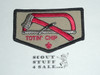 Totin' Chip Boy Scout knife/Axe Award Patch, tan twill, blk bdr