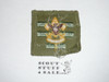 Senior Patrol Leader Patch - 1946 - 1954 - Tall Crown Khaki Cloth (S5) - Used with material folded under