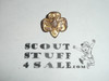 Stamped Girl Scout Universal Logo Pin, bent wire clasp