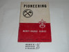 Pioneering Merit Badge Pamphlet, Type 5, Red/Wht Cover, 3-49 Printing