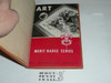 Art Library Bound Merit Badge Pamphlet, Type 6, Picture Top Red Bottom Cover, 3-55 Printing