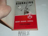 Signaling Library Bound Merit Badge Pamphlet, Type 6, Picture Top Red Bottom Cover, 6-64 Printing