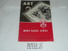 Art Merit Badge Pamphlet, Type 6, Picture Top Red Bottom Cover, 12-58 Printing