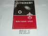 Astronomy Merit Badge Pamphlet, Type 6, Picture Top Red Bottom Cover, 2-57 Printing