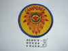 Camporee Patch, Generic BSA issue, yel twill, blue r/e bdr