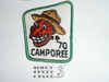 1970 Camporee Patch, Generic BSA issue, wht twill, lt. grn r/e bdr