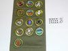 1950's Boy Scout Merit Badge Sash with 25 Khaki Crimped Merit Badges, #FB52