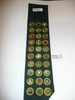 1950's Explorer Scout Merit Badge Sash with 30 Crimped Merit badges, #FB61