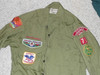 1960's Boy Scout Uniform Shirt with many patches and insignia from Cypress CA, 22" Chest and 31" Length, #FB5