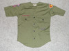 1970's Boy Scout Uniform Shirt with few patches from Orange County Council, 16" Chest and 23" Length, #FB10
