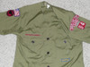 1970's Boy Scout Uniform Shirt with few patches from Overland Park KS, 17" Chest and 23" Length, #FB20