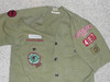 1960's Boy Scout Uniform Shirt from Overland Park KS, 1967 Camp Naish, 18" Chest and 25" Length, #FB24