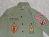 1960's Boy Scout Uniform Shirt from Whittier CA, Lake Arrowhead 1967, 17" Chest and 25" Length, #FB25