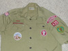 1970's Boy Scout Uniform Shirt from Sepulveda CA, Great Western Council, 14.5" Neck, #FB54