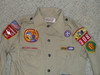 1980's Boy Scout Uniform Shirt 1981 National Jamboree from Sagamore Council, 20" chest 28" length, #FB106