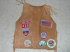 Boy Scout Leather Patch Vest with Walika Lodge, Camp Whitsett and other Southern CA patches