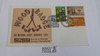 1993 National Jamboree SOSSI Wood Badge Envelope with Jamboree First Day cancellation and 3 cent BSA stamp and 22 cent GSA Stamp