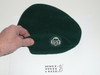 Girl Scout Felt Hat/Beret with rolled edge twill patch, used