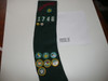 1960's-70's Girl Scout Badge Sash from Los Angeles Council with badges, GSS19